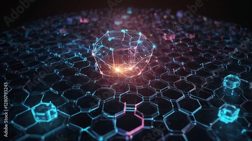 Concept of artificial intelligence, futuristic technology and machine learning