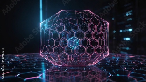 Concept of artificial intelligence, futuristic technology and machine learning