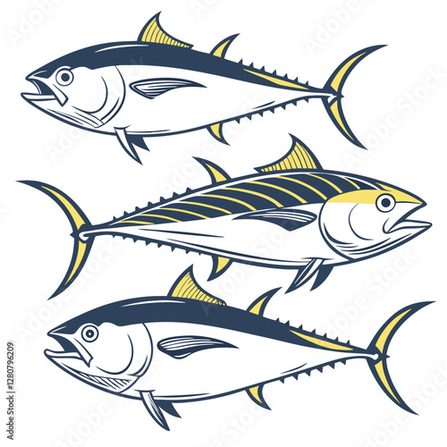  A tuna yellowfin bluefin albacore fish illustration (3).eps