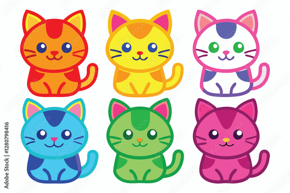 Cat sticker colorful image with a white background (3).eps Cat sticker colorful image with a white background (3).eps