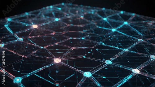 Concept of artificial intelligence, futuristic technology and machine learning