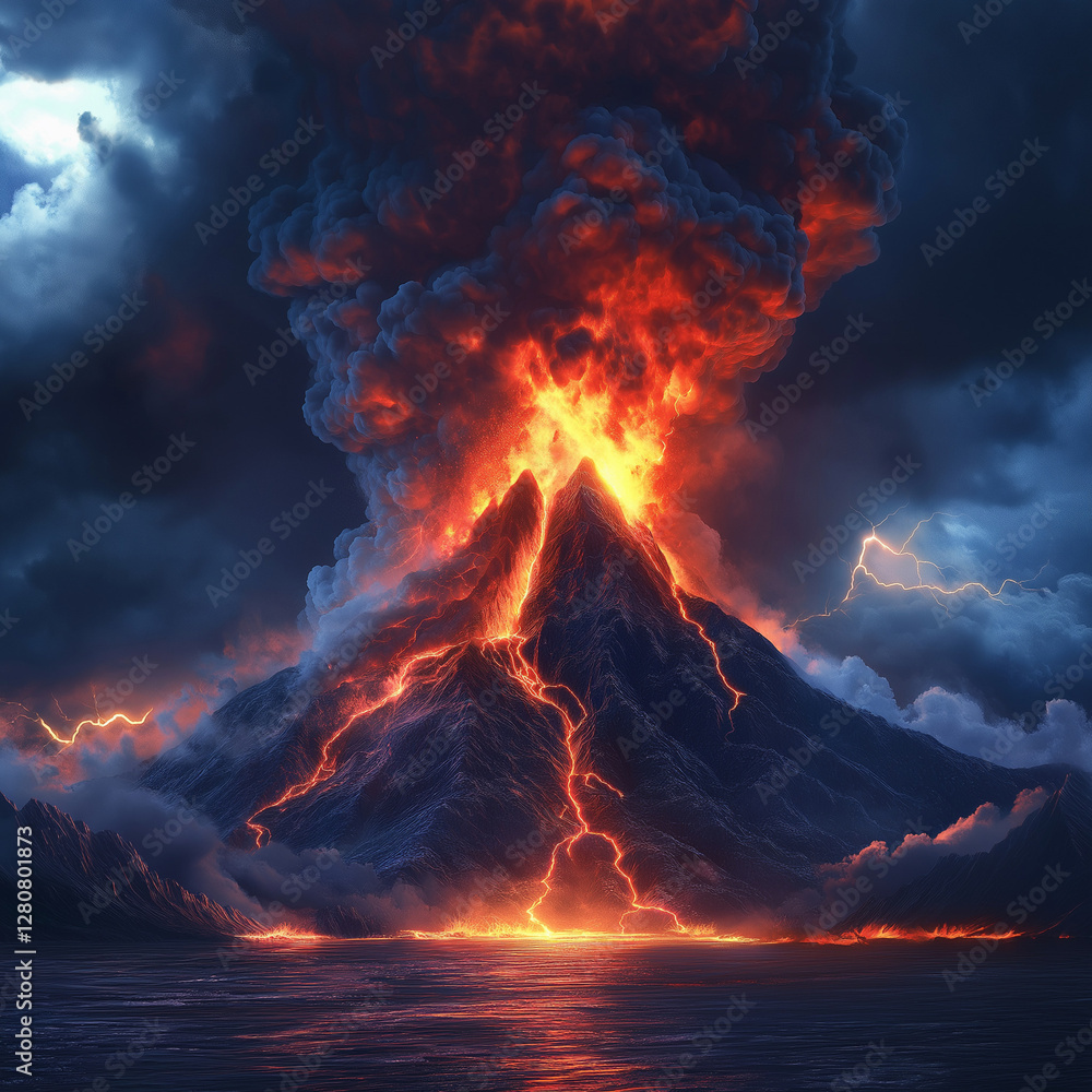volcanic eruption volcanic eruption