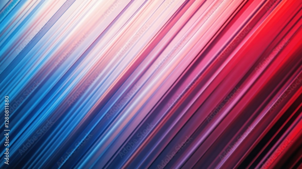 Abstract diagonal lines background with vibrant gradient of red blue and white Abstract diagonal lines background with vibrant gradient of red blue and white