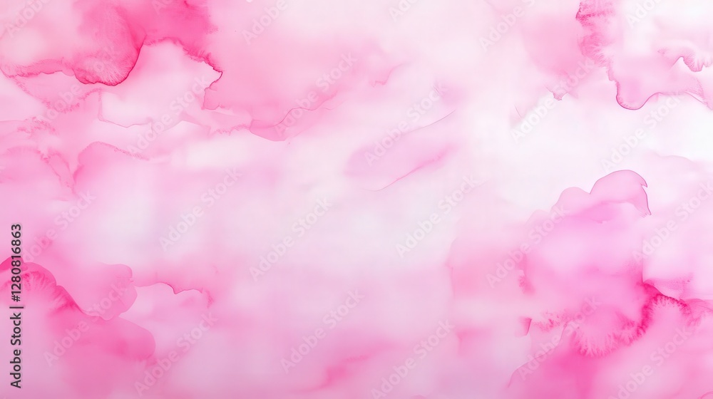 Fototapeta premium A soft, abstract pink watercolor background with gentle swirls and a delicate, dreamy quality. solo travel adventure experience self-discovery experience.