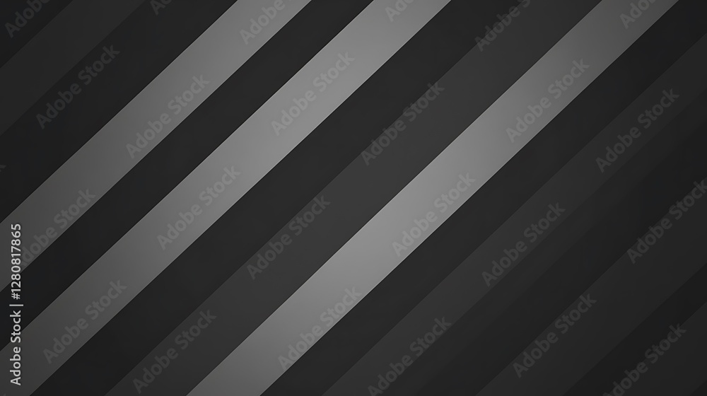 Fototapeta premium Diagonal Stripes Abstract Grey Black Background