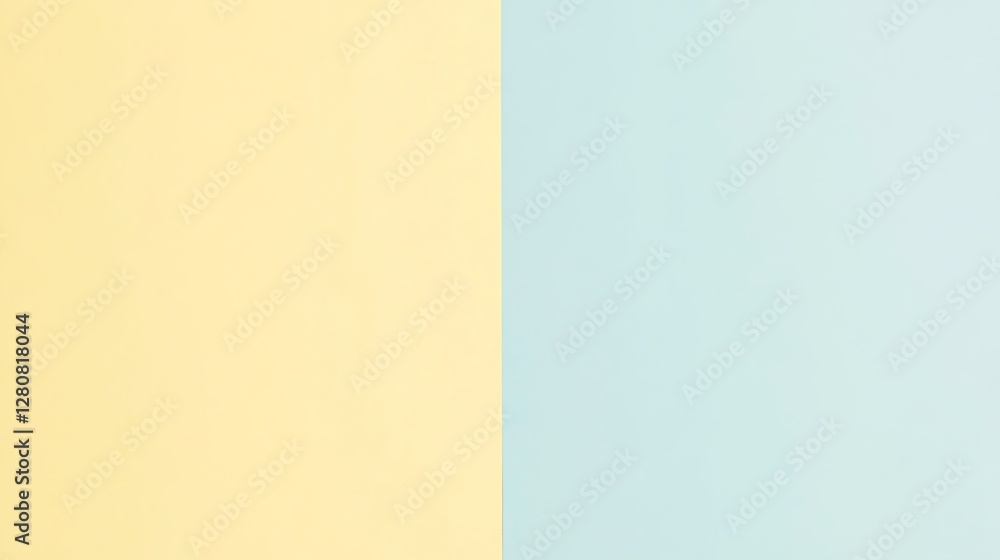 Two toned pastel background of yellow and blue Two toned pastel background of yellow and blue