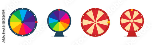 Wheel of fortune.  Wheel of fortune illustration. Fortune wheel