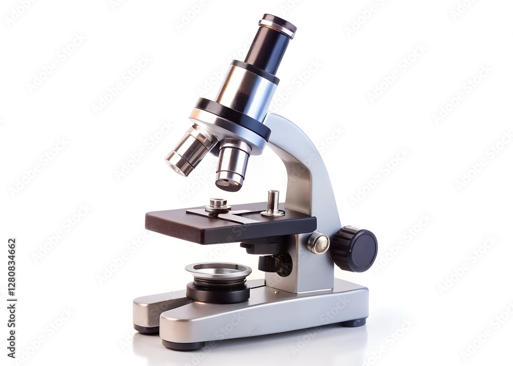 microscope isolated on a white background microscope isolated on a white background