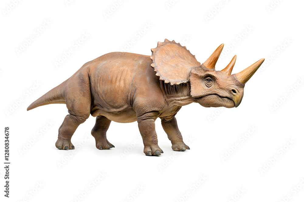 Fototapeta premium Dino triceratops isolated on white background