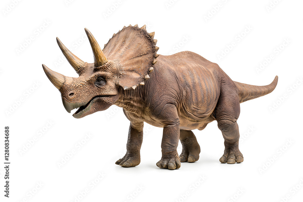 Fototapeta premium Dino triceratops isolated on white background