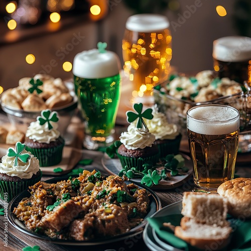  Festive St. Patrick’s Day Table with Irish Cuisine, St. Patrick’s Day 