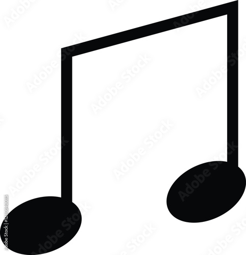 Music note vector  icon design illustrator 