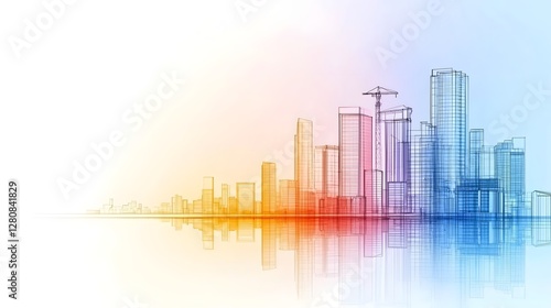 Sustainable AI driven Urban Planning for a Smart City Infrastructure Development with Analogous Color Scheme and Futuristic Technology Tone