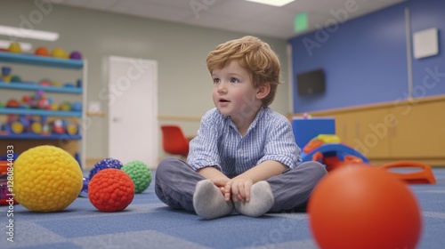 Autism research on using sensory-friendly toys for play-based therapy. Featuring interactive and textured toys