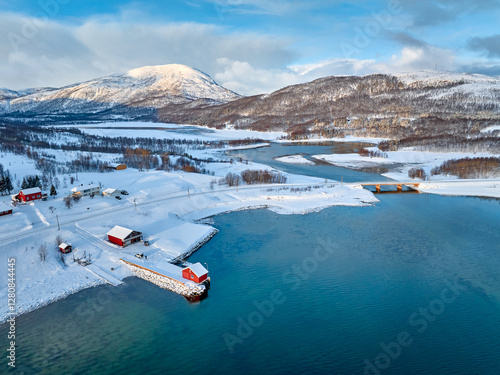 aerial photo over the winte...