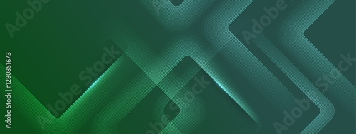 Dark green elegant abstract background with overlapping shapes suitable for modern design projects, web banners, presentations, and social media graphics.