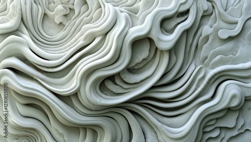 The backdrop consists of horizontal grey tones complemented by wavy patterns, ideal for business banners