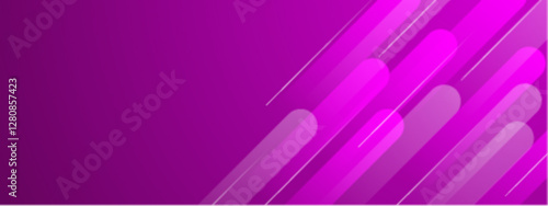 Diagonal pink and white lines create a dynamic pattern on a magenta background. Suitable for modern designs and vibrant projects.