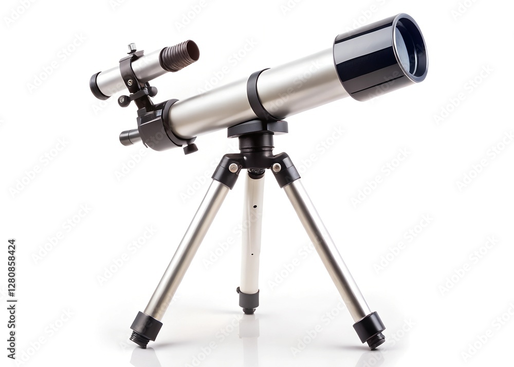 telescope isolated on a white background telescope isolated on a white background
