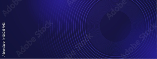 dark blue background with circle with concentric rings, perfect for use in logos, backgrounds, or tech related visuals. Vibrant, modern, minimalist.