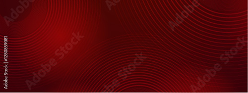 dark red background with circle with concentric rings, perfect for use in logos, backgrounds, or tech related visuals. Vibrant, modern, minimalist.