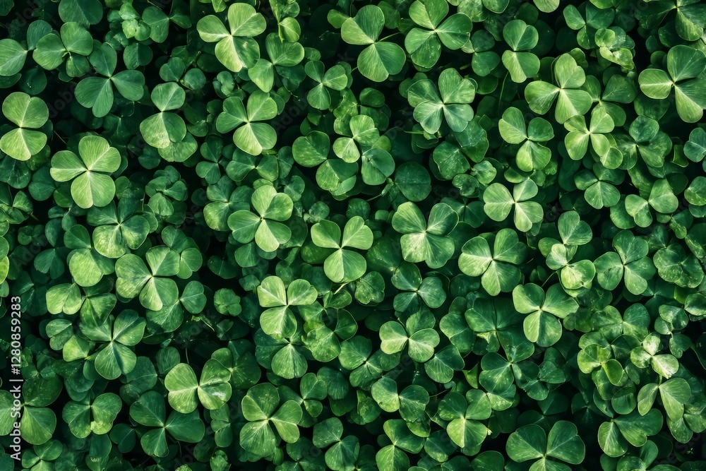 Seamless clover leaf texture background, dense fresh green ground cover, soft natural shadows, organic natural pattern Seamless clover leaf texture background, dense fresh green ground cover, soft natural shadows, organic natural pattern