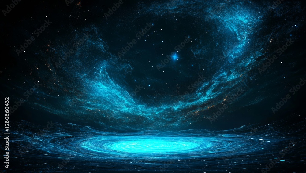 Fototapeta premium A 3D rendering of an abstract technology background featuring a grid of internet technologies and cobwebs, representing a large amount of data