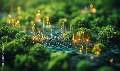 Innovative Environmental Technology for Sustainable Development with Plants and Digital Network over Natural Landscape