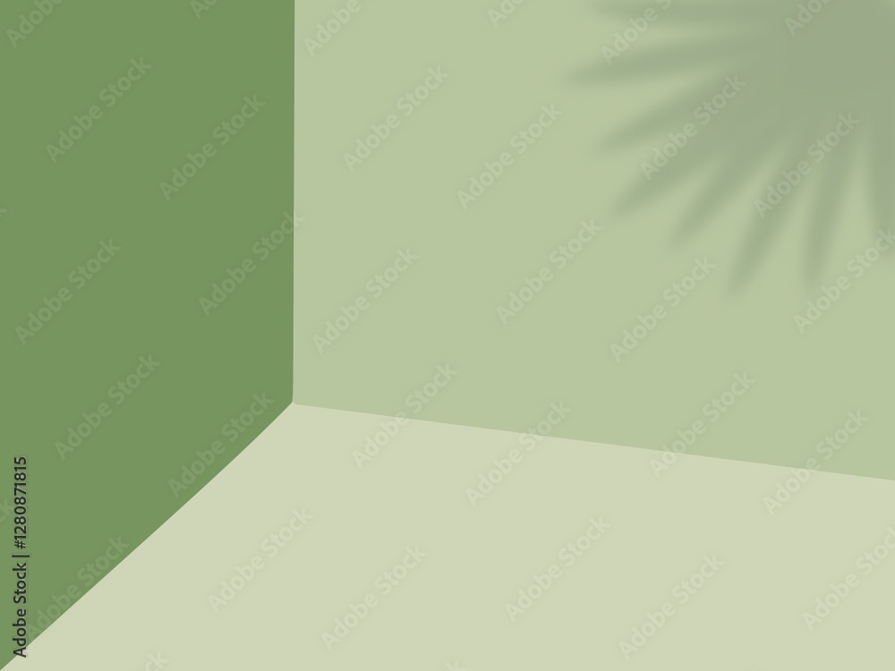 empty room with green wall empty room with green wall
