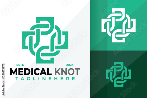 Medical Knot Symbol Logo Icon Vector Design Illustration