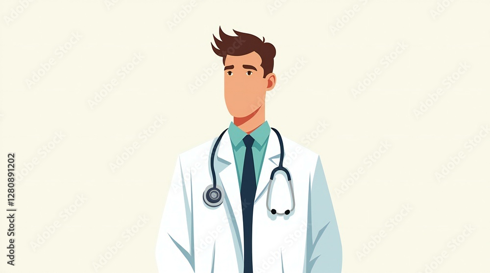 Fototapeta premium doctor with stethoscope