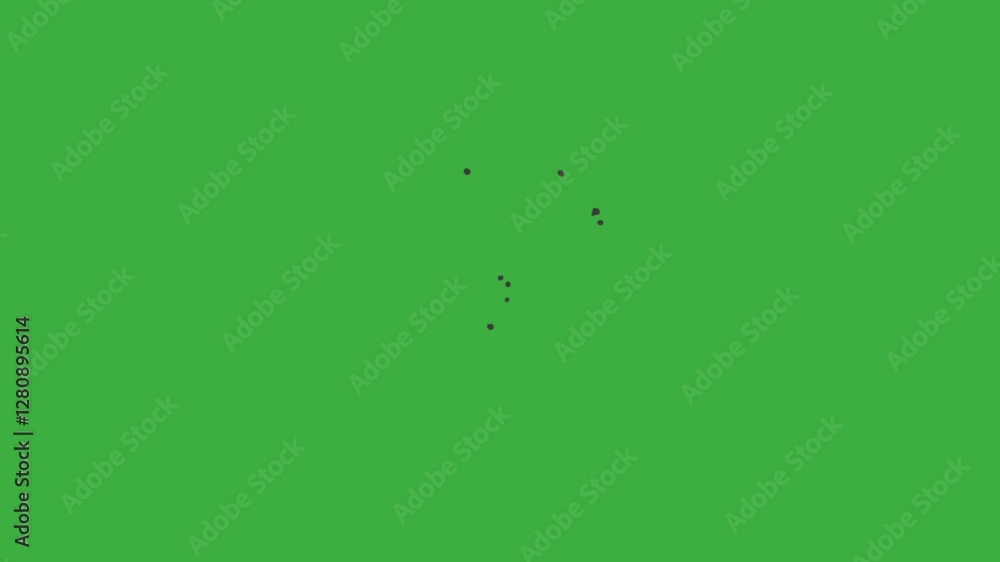 Looping video animation cartoon energy element effect moving on green screen background Looping video animation cartoon energy element effect moving on green screen background