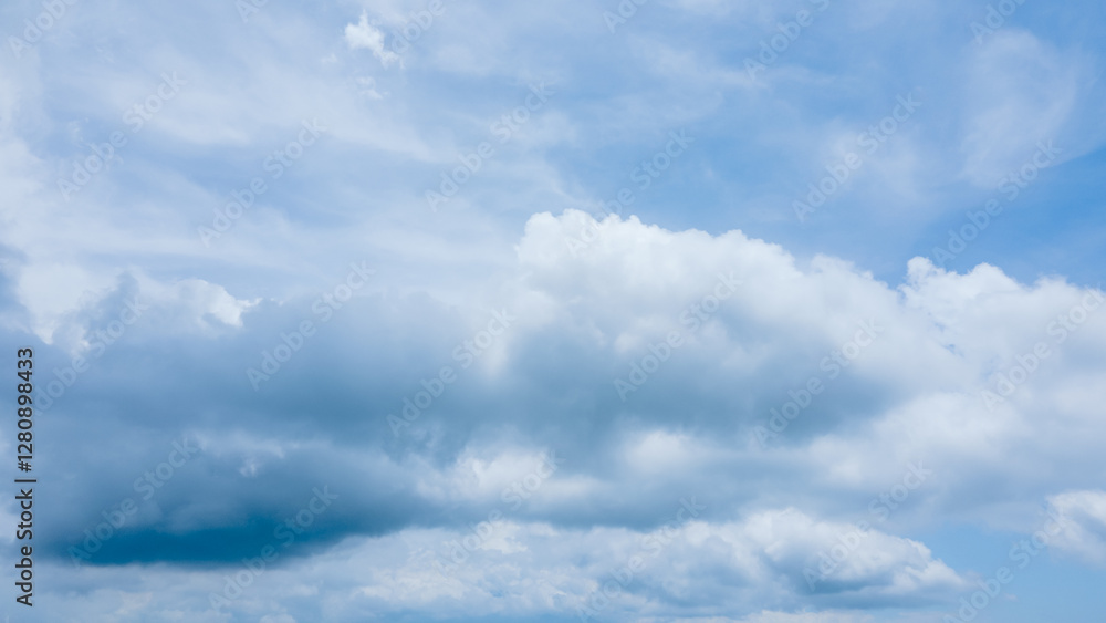 Heavenly White Clouds Against a Brilliant Blue Sky Heavenly White Clouds Against a Brilliant Blue Sky