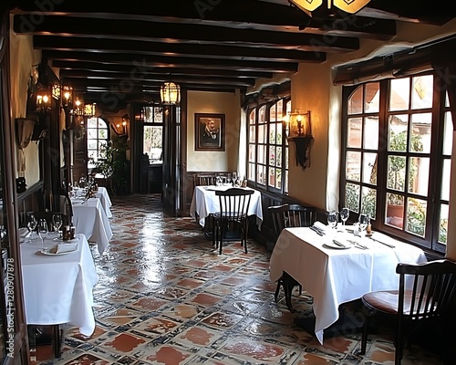 Elegant Spanish Restaurant Interior