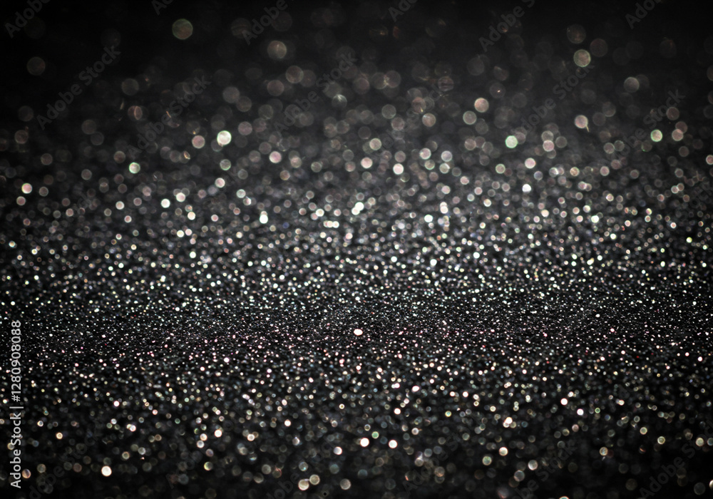 Dark Glittering Sparkle Texture Black Background Shimmering Abstract Luxury Design Elegant Silver Dark Glittering Sparkle Texture Black Background Shimmering Abstract Luxury Design Elegant Silver