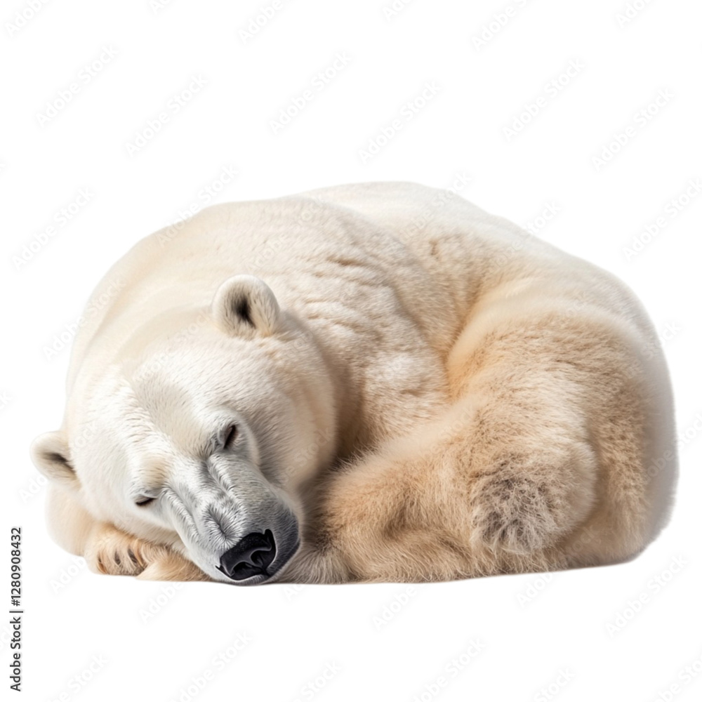 Adorable Sleeping Polar Bear: Arctic Wildlife Photography Adorable Sleeping Polar Bear: Arctic Wildlife Photography