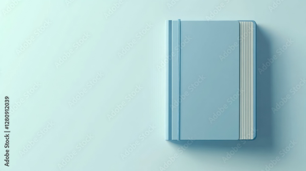 A Pale Blue Book on a Pale Blue Background A Pale Blue Book on a Pale Blue Background