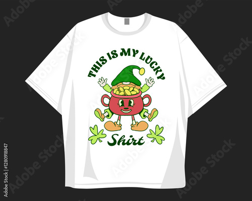 St Patrick's Day t shirt design for print to celebrate festival. Shamrock, irish.