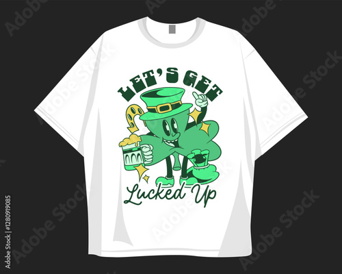 St Patrick's Day t shirt design for print to celebrate festival. Shamrock, irish.