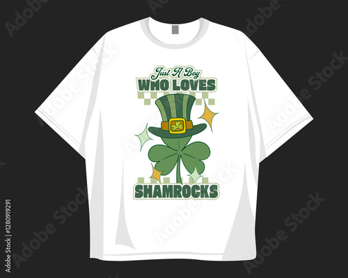 St Patrick's Day t shirt design for print to celebrate festival. Shamrock, irish.