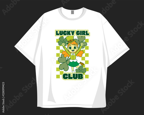 St Patrick's Day t shirt design for print to celebrate festival. Shamrock, irish.