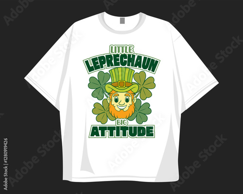 St Patrick's Day t shirt design for print to celebrate festival. Shamrock, irish.