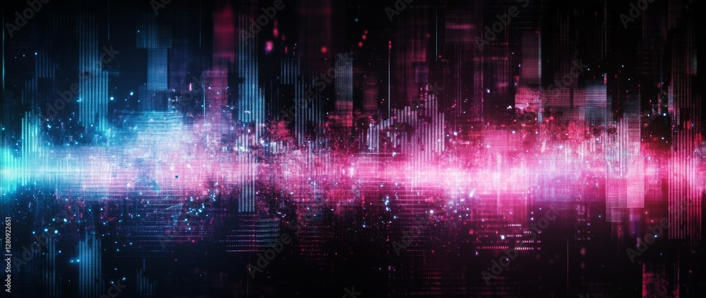 Vivid digital noise texture overlay with glitch art style on a dark background creating an immersive visual experience Vivid digital noise texture overlay with glitch art style on a dark background creating an immersive visual experience