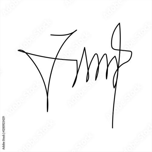 Fake autograph samples. Hand-drawn signatures, examples of documents, certificates and contracts with inked and handwritten lettering.
