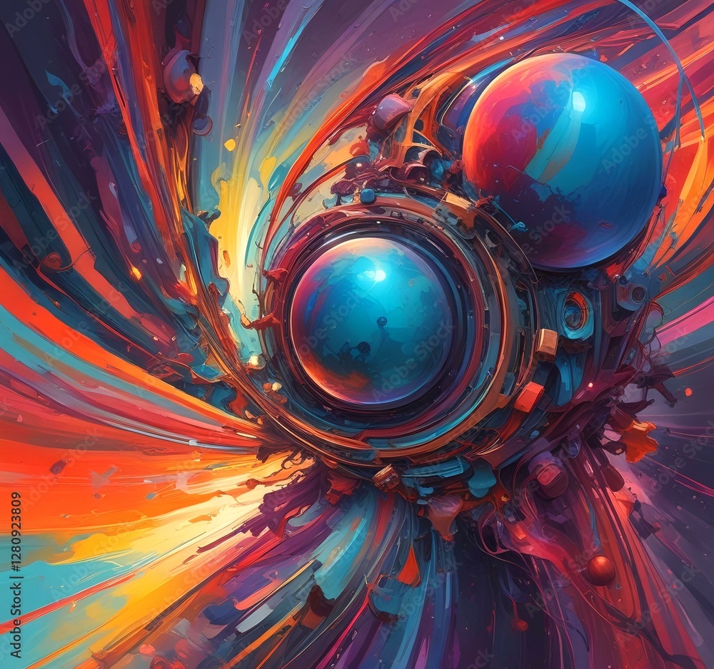 Illustration of abstract world. Illustration of abstract world.