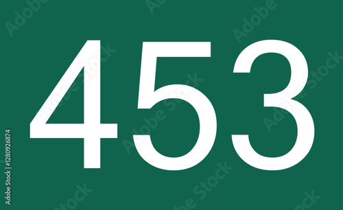 453 on a bright green surface. A number marking another fallen player in the Squid Game.