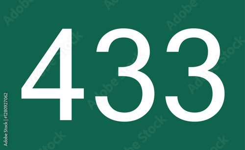 433 showcased on a green background. A digit tied to a player's fight for survival.