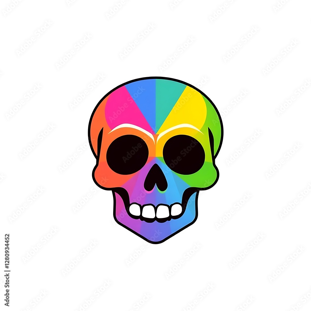 Fototapeta premium Adorable Skull Logo - Cute and Playful Skull Design for Various Uses