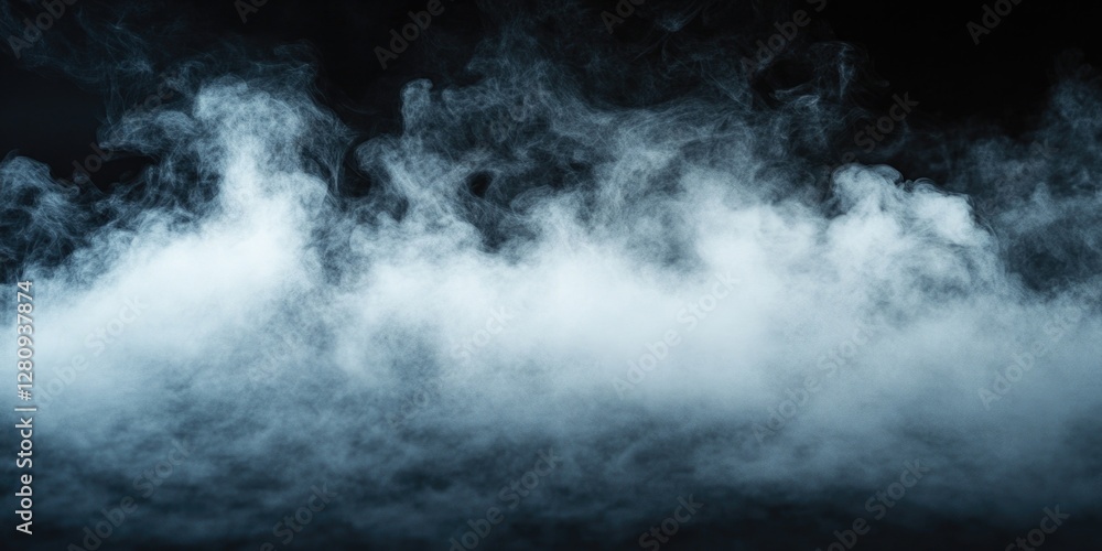 Naklejka premium Industrial vapor, smoke or steam emitting from a surface. A moody and mysterious effect.