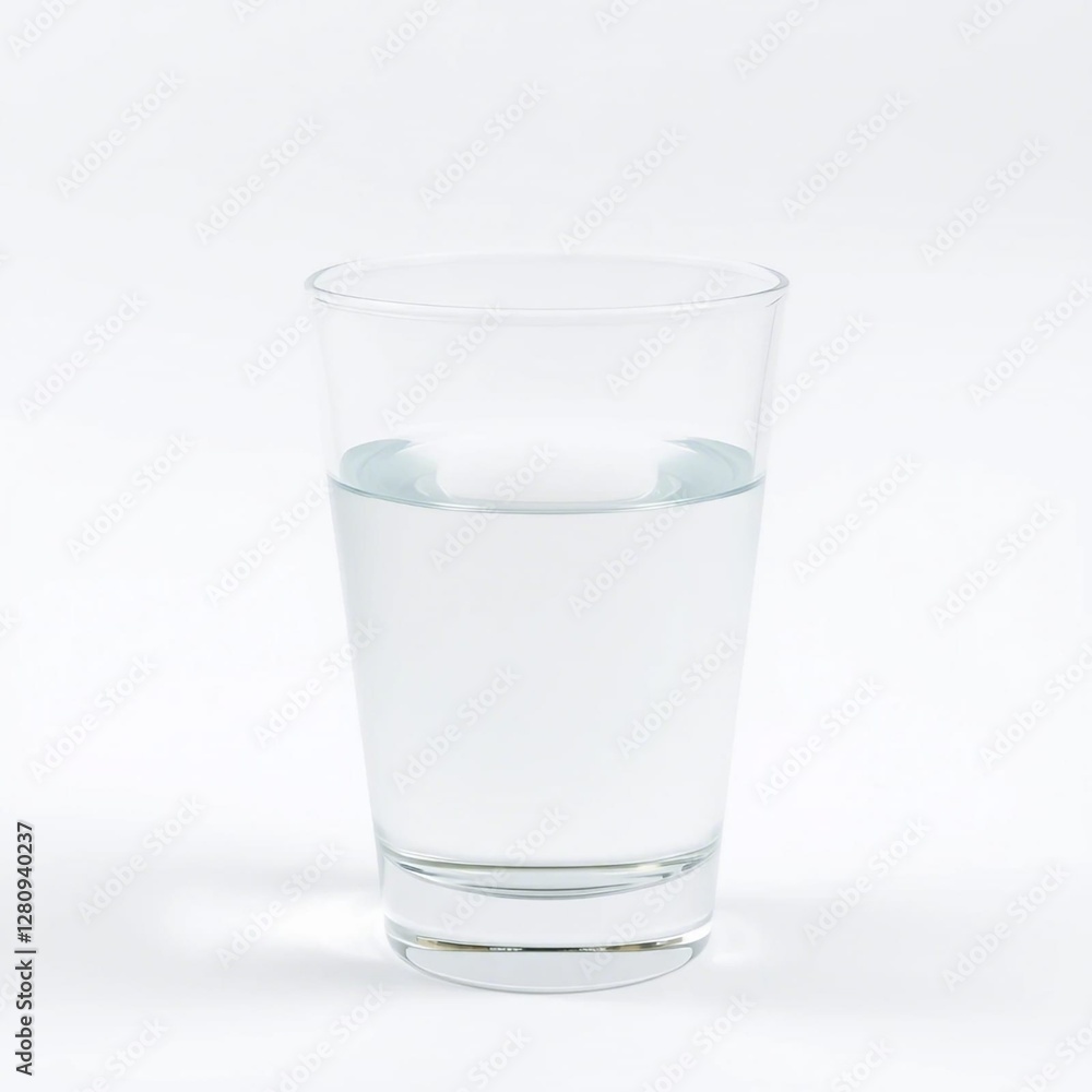 water glass isolated with clipping path included water glass isolated with clipping path included